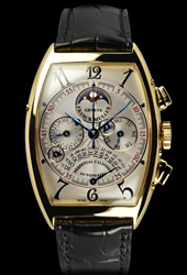 トノウ・カーベックス パーペチュアルカレンダー クロノグラフ 18K Dバックル付